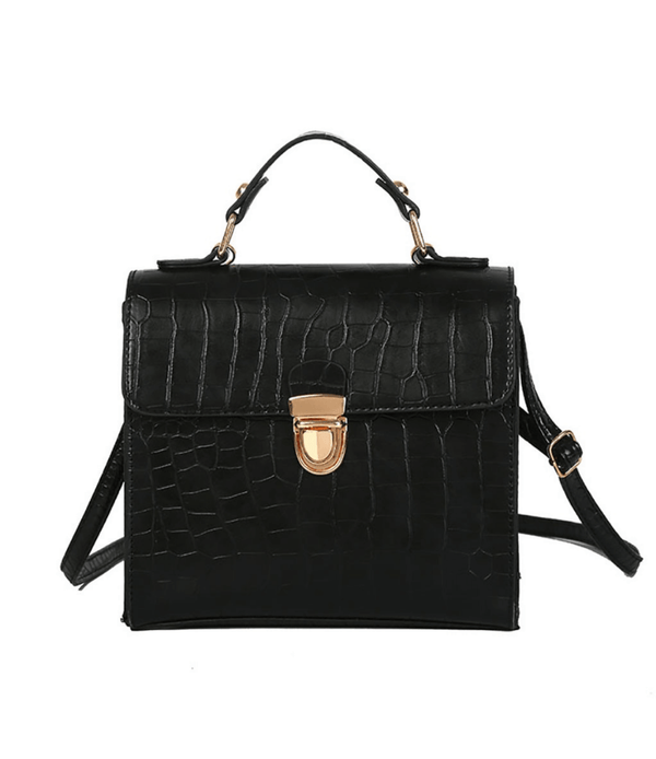 Crocodile Deisgn Bag with Vegan Leather. Women Crocodile Handbag. 