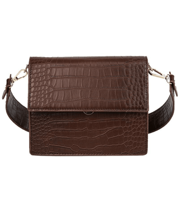 Crocodile Style Handbag with a Fashionable Design. Crocodile Leather Handbag.